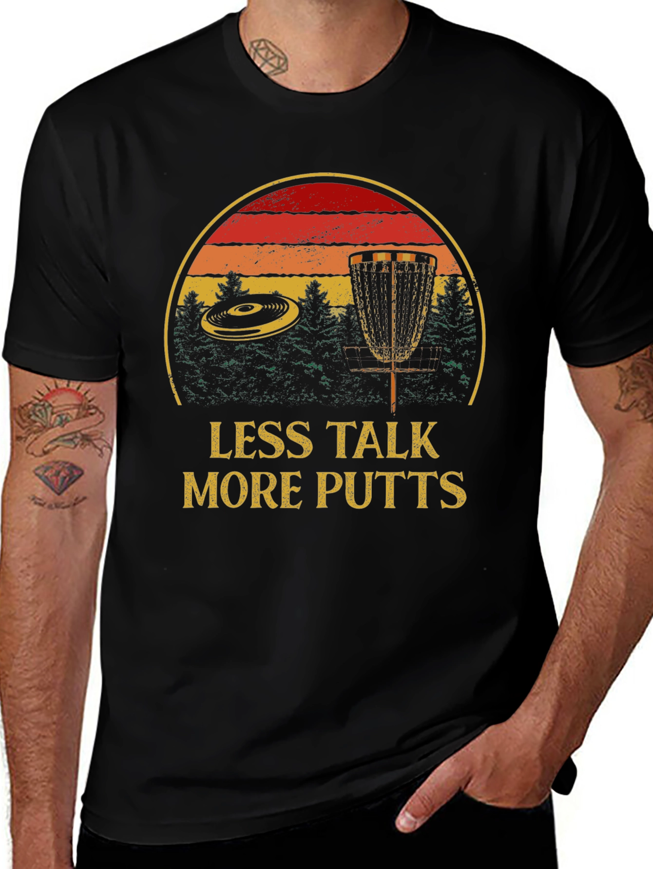 Less Talk More Putts Disc Golf T-Shirt