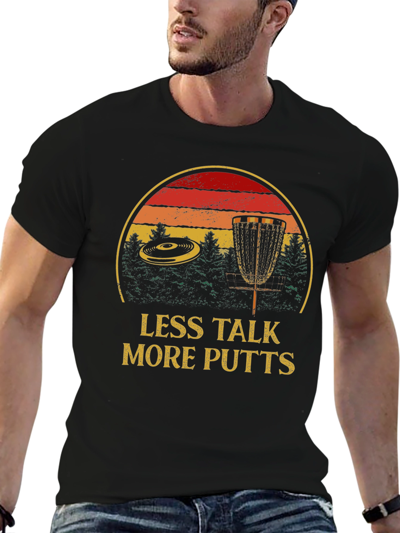 Less Talk More Putts Disc Golf T-Shirt