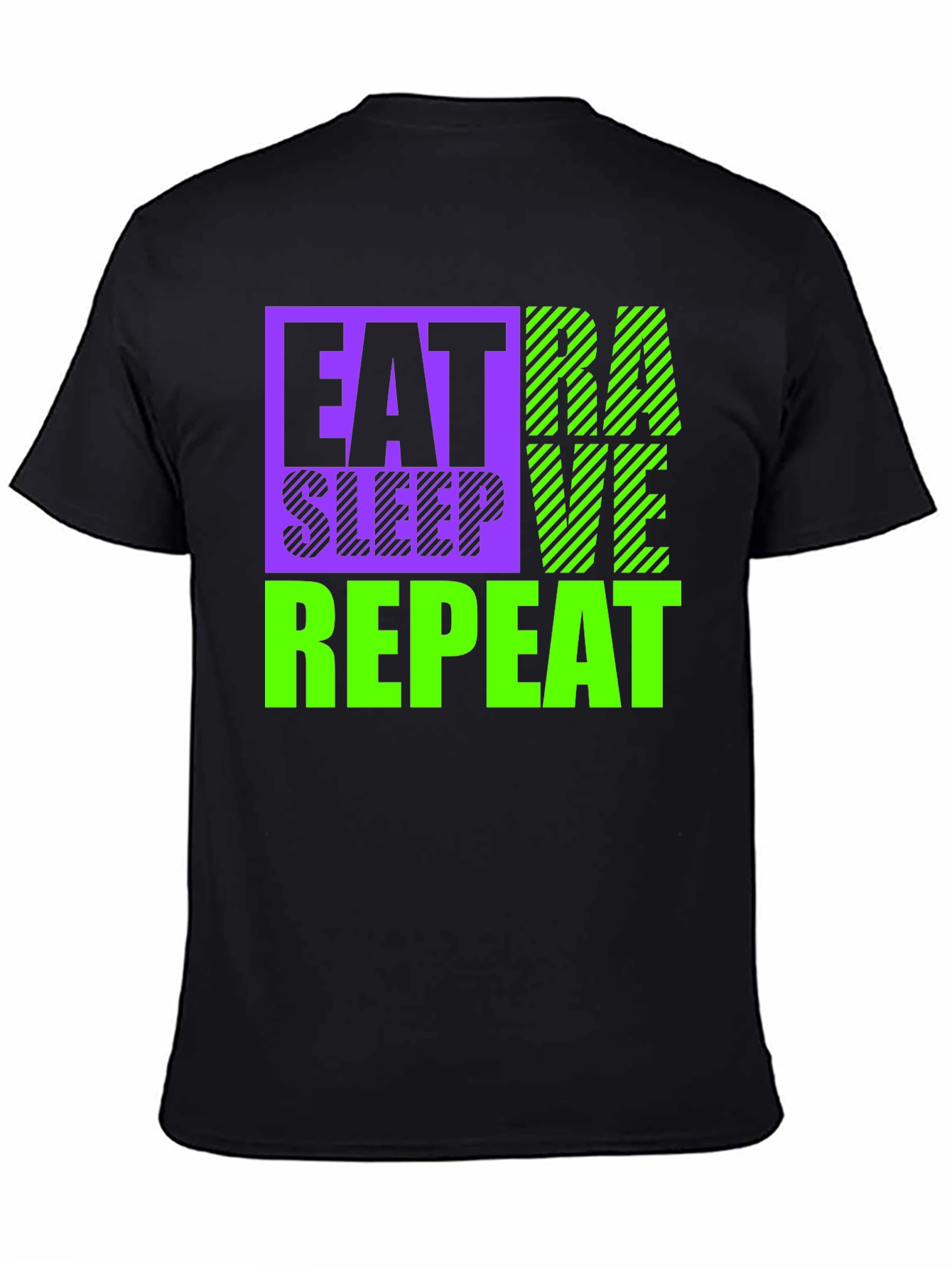 Eat Sleep Rave Repeat Graphic Tee