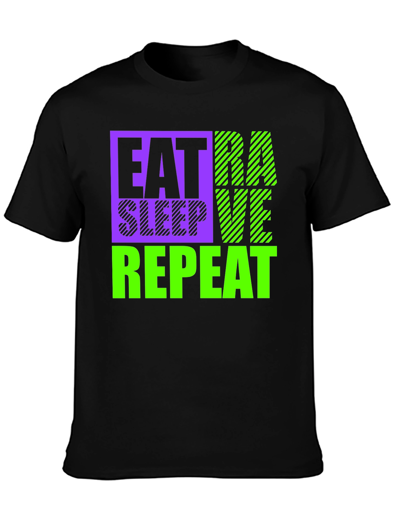 Eat Sleep Rave Repeat Graphic Tee
