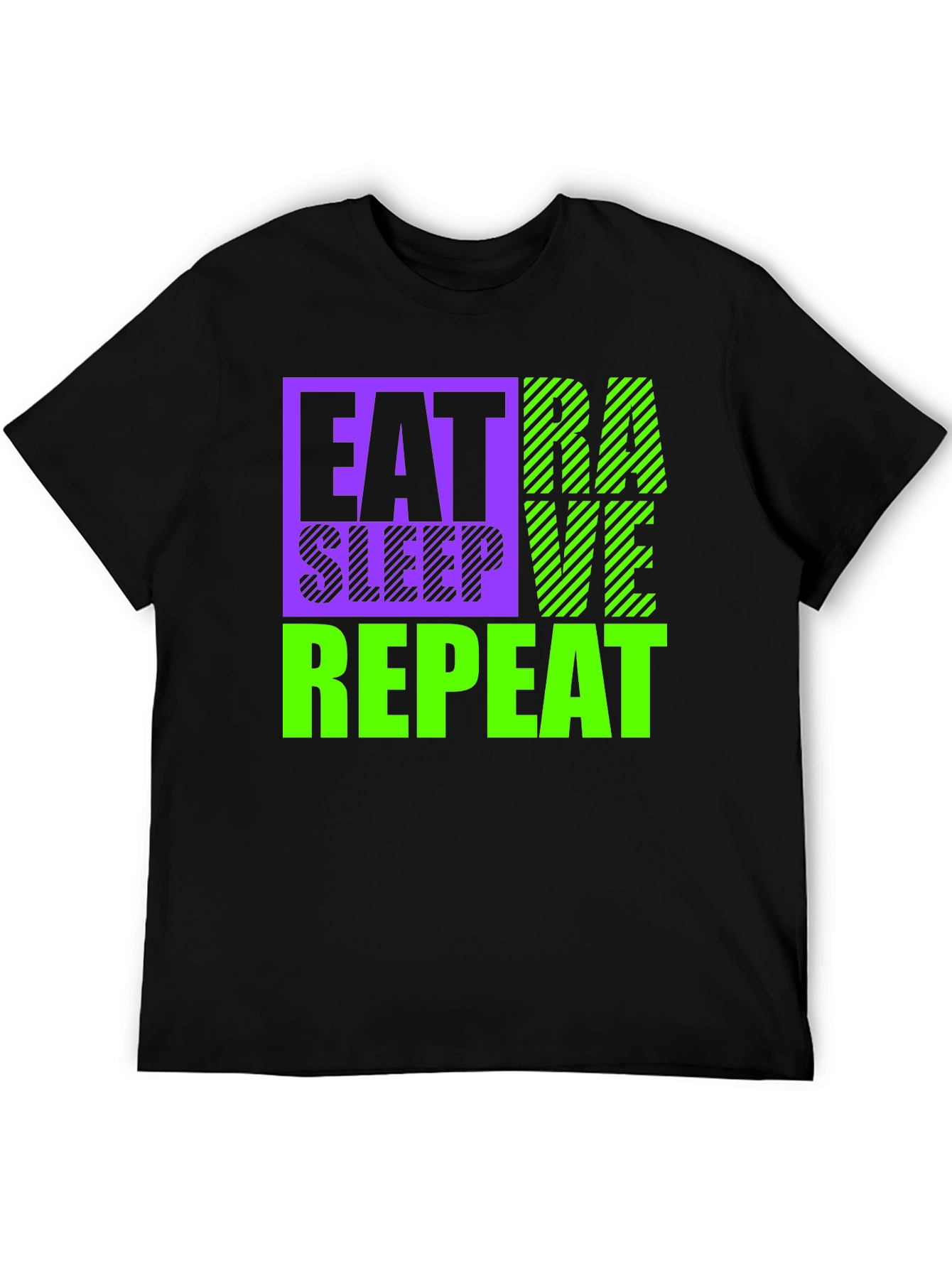Eat Sleep Rave Repeat Graphic Tee
