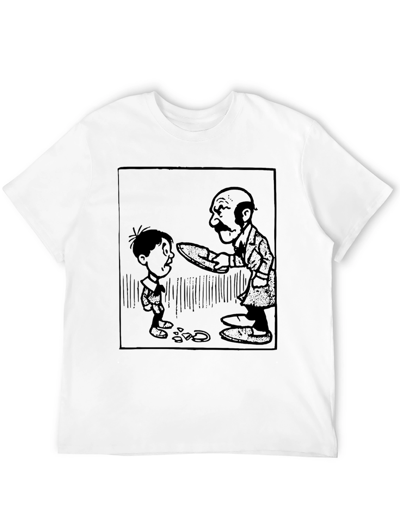 Classic Cartoon Graphic Tee - Black