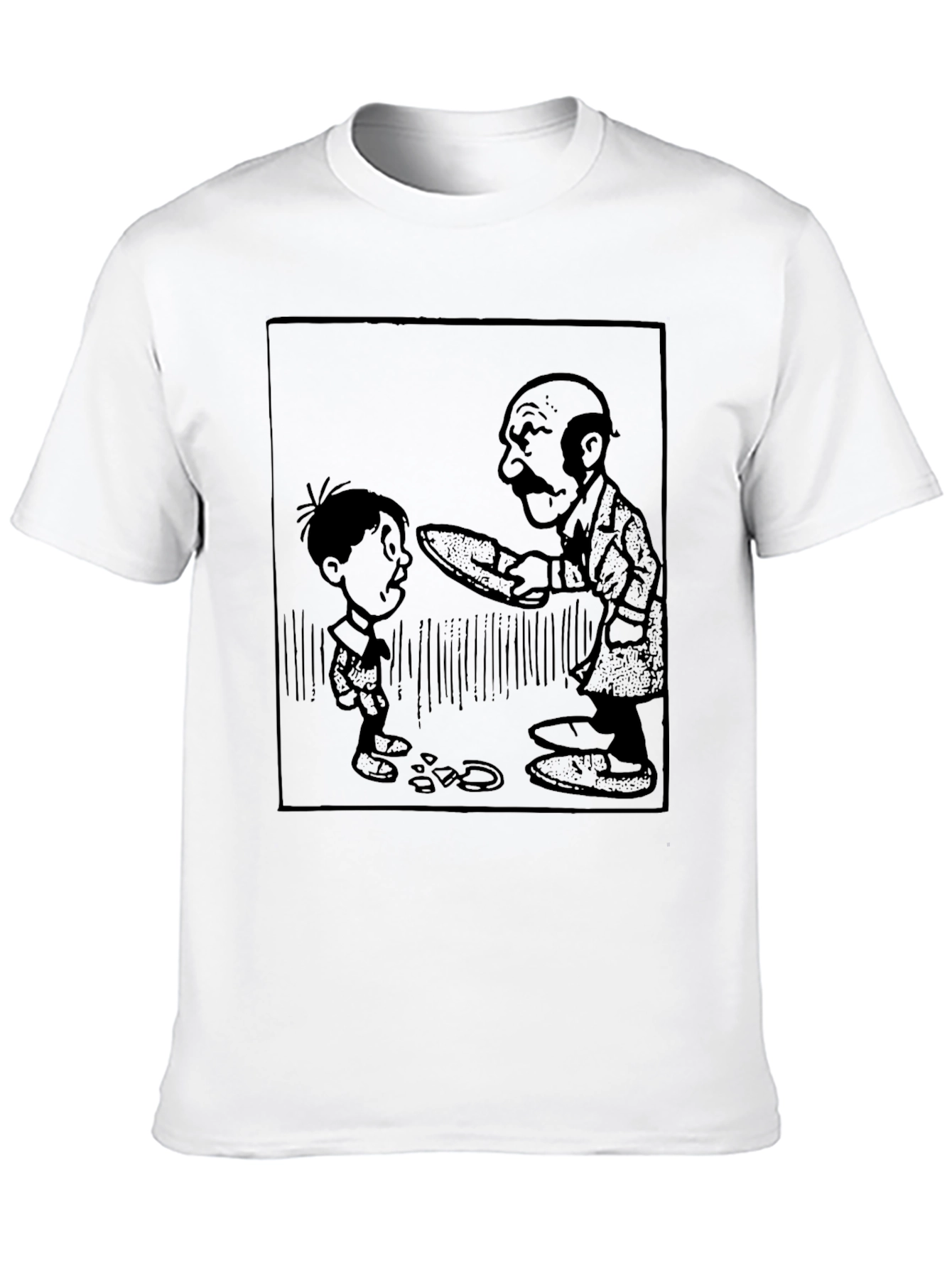 Classic Cartoon Graphic Tee - Black