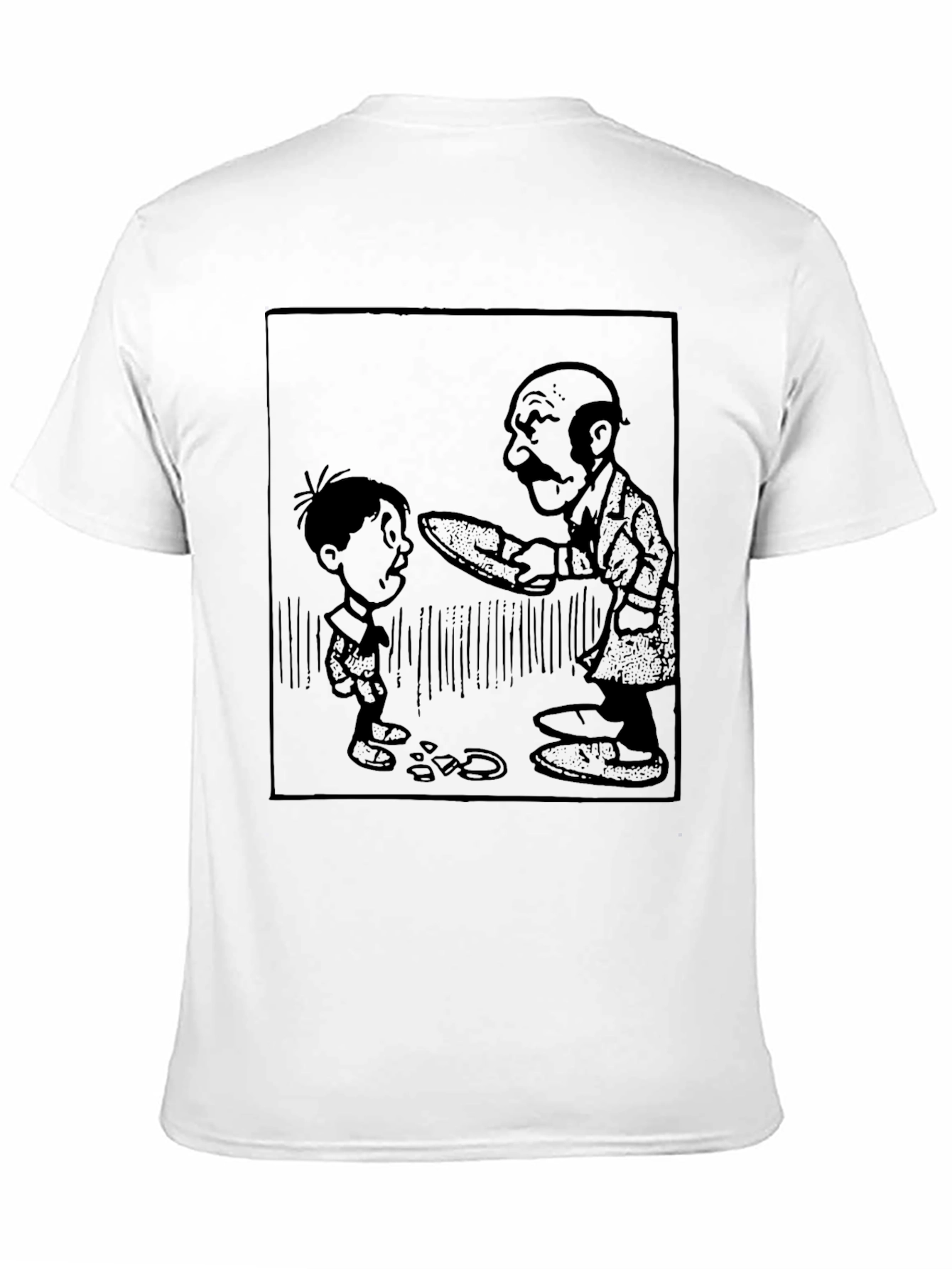 Classic Cartoon Graphic Tee - Black