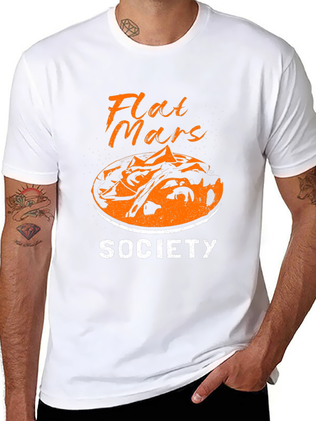 Flat Mars Society Graphic T-Shirt