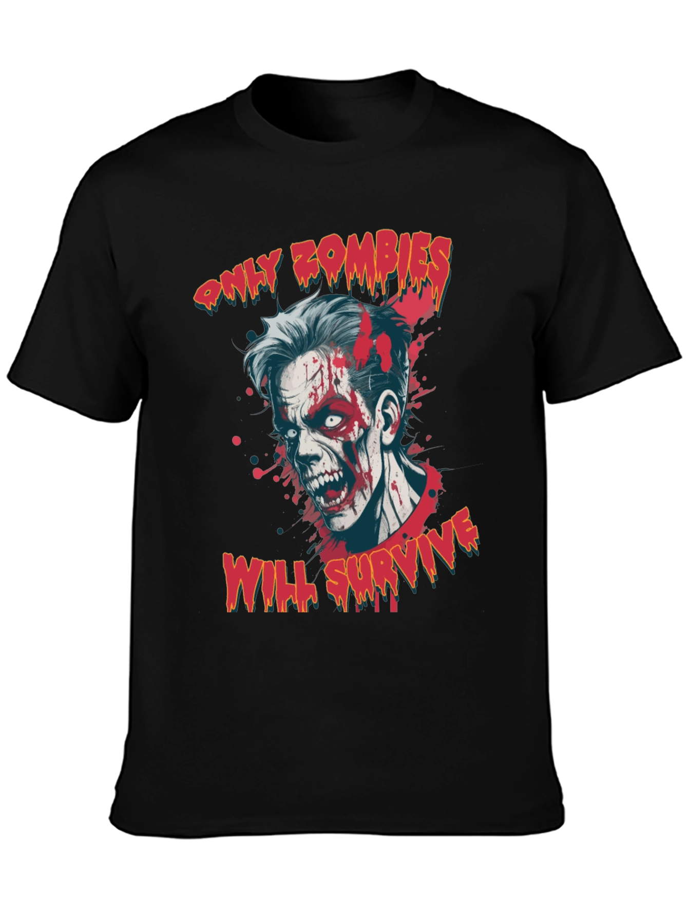 Zombie Survival Graphic Tee - Only Zombies Will Survive
