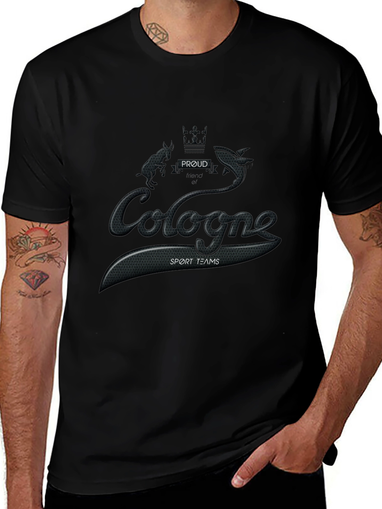 Cologne Proud Sport Teams Black T-Shirt