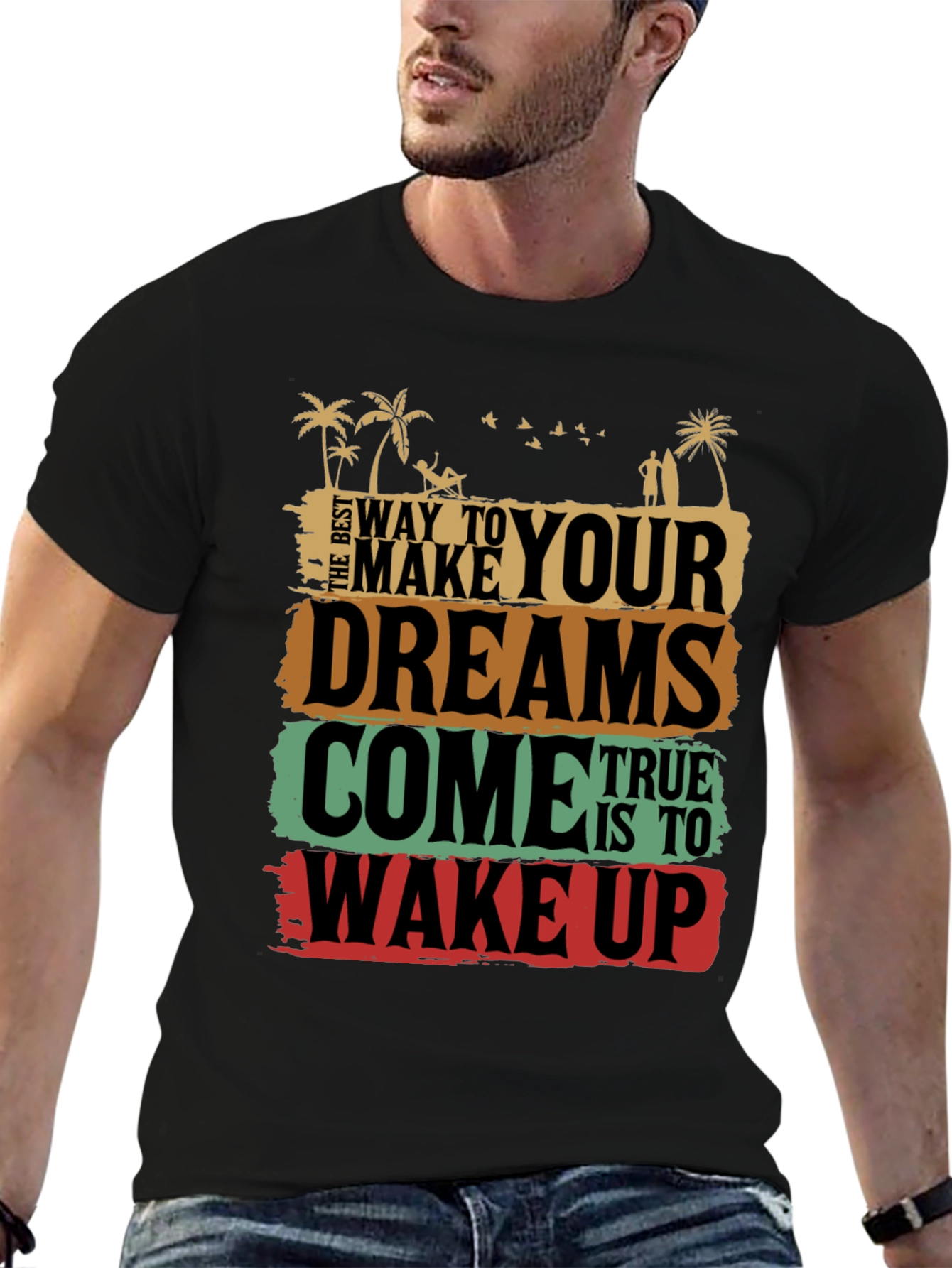 Dreams Come True Graphic Tee - Wake Up T-Shirt