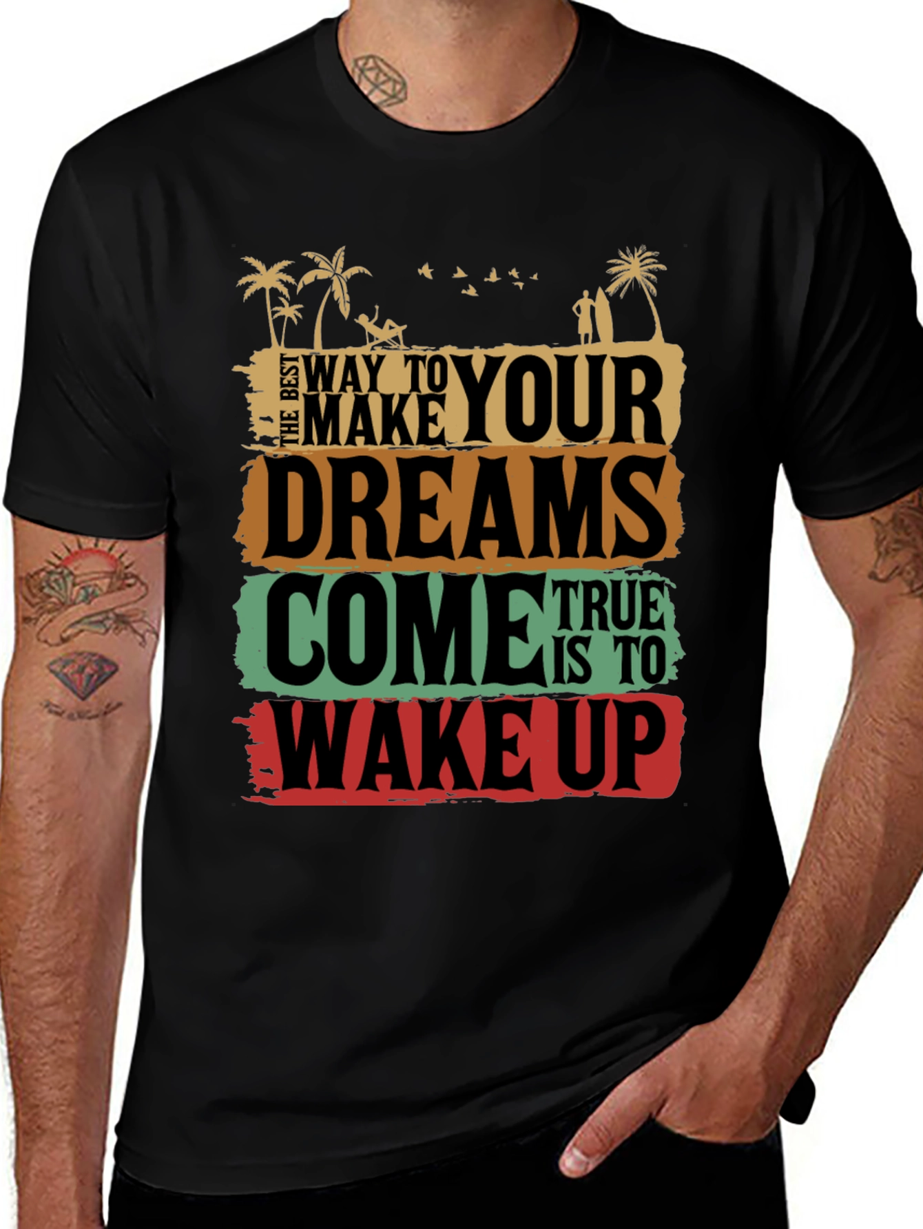 Dreams Come True Graphic Tee - Wake Up T-Shirt