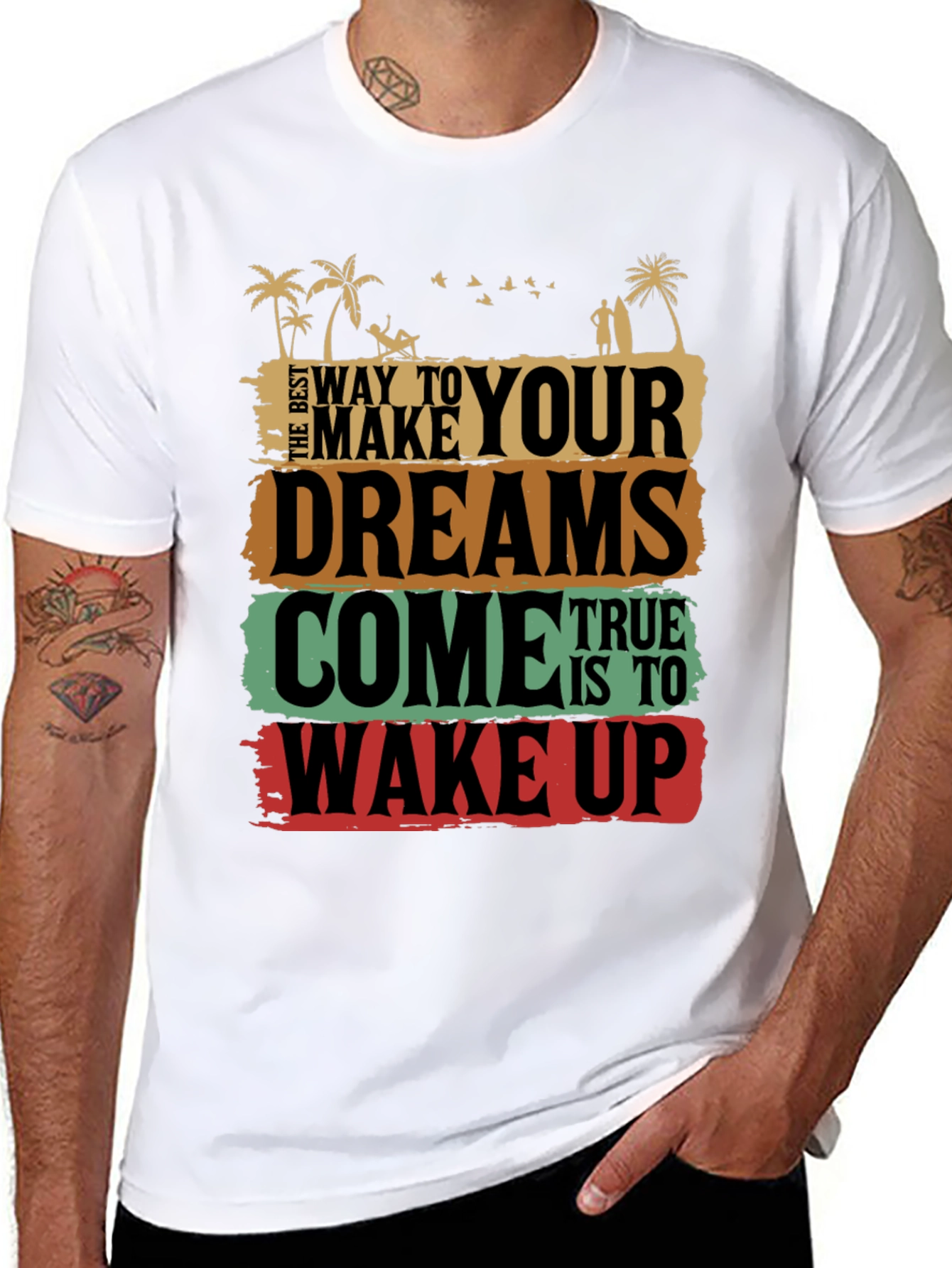 Dreams Come True Graphic Tee - Wake Up T-Shirt