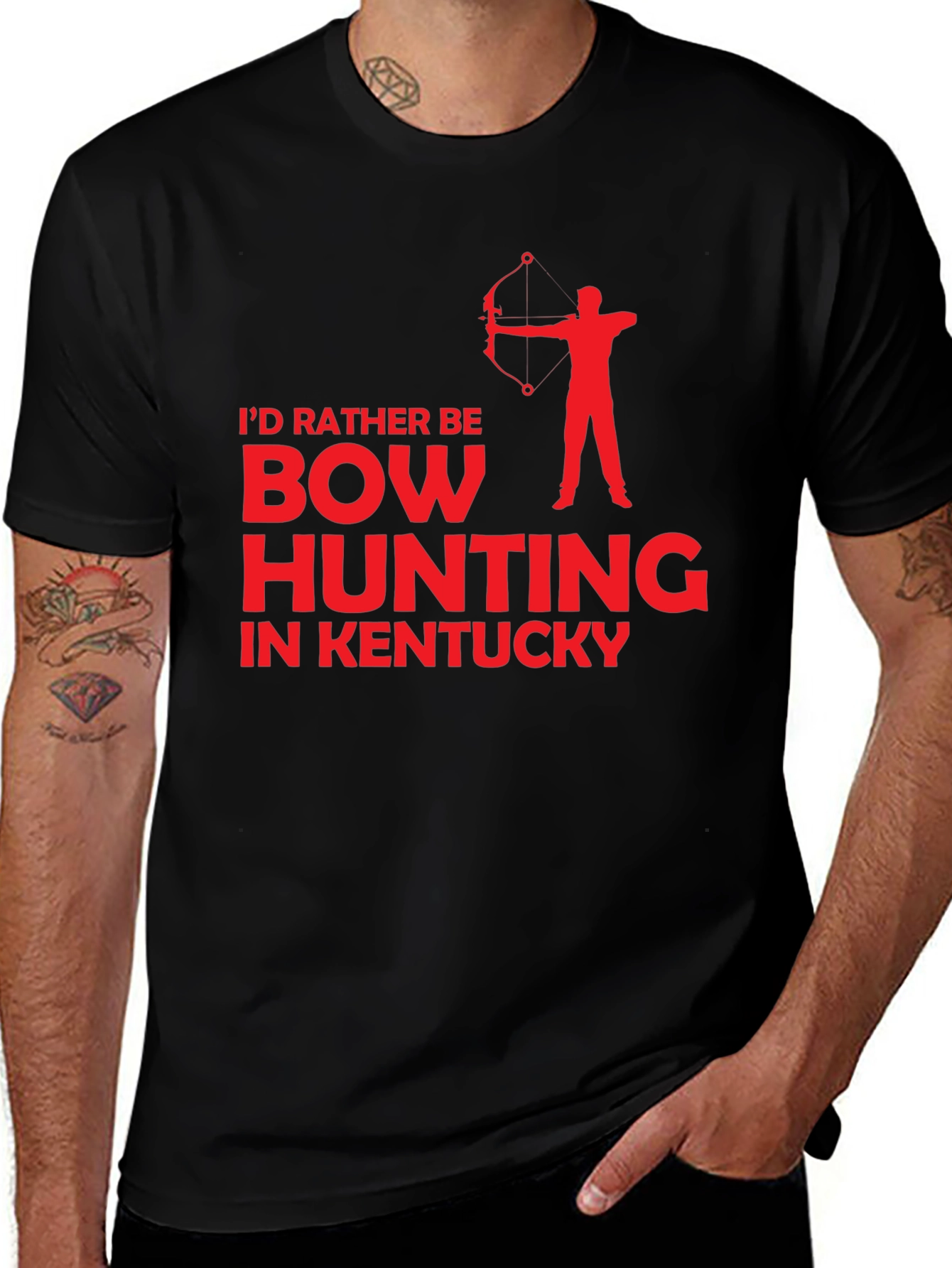 Bow Hunting Kentucky Graphic T-Shirt