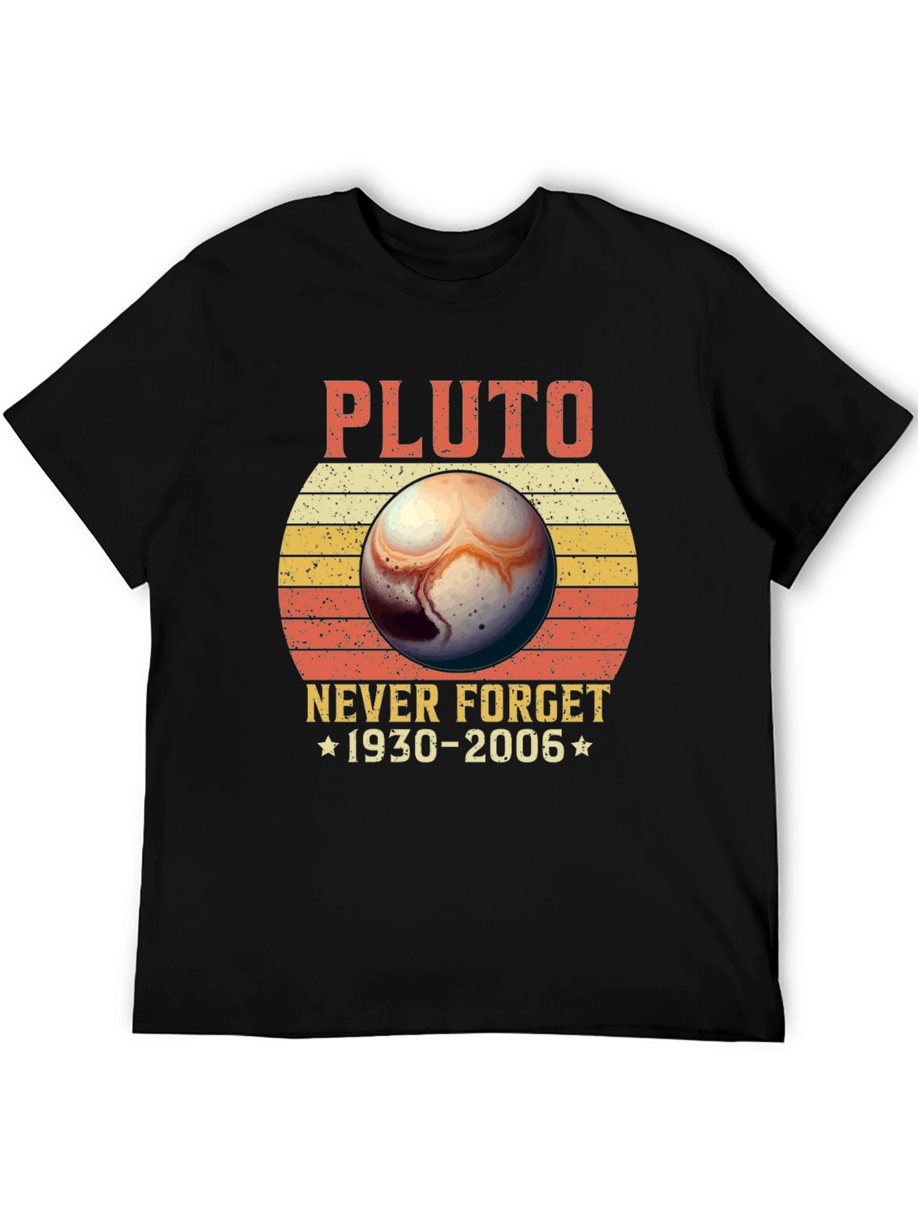 Retro Pluto Never Forget 1930-2006 Graphic Tee