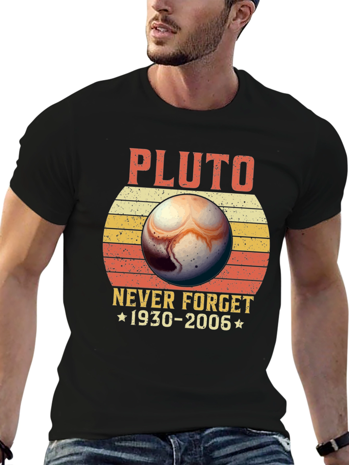 Retro Pluto Never Forget 1930-2006 Graphic Tee
