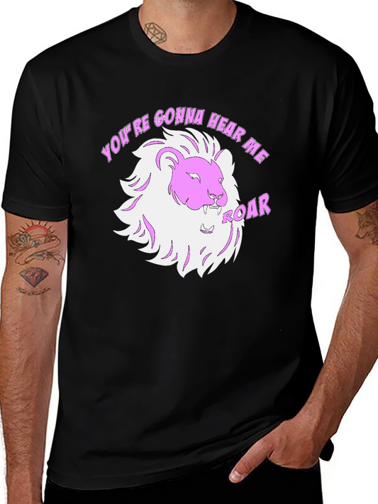 Hear Me Roar Lion T-Shirt | Bold Lion Graphic Tee | Wild Animal Shirt | Lion Lover Gift | Free Shipping $50+