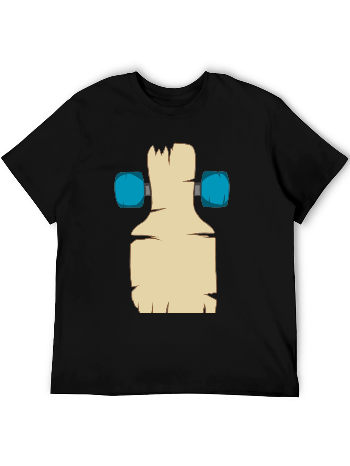 Skateboard Deck Graphic Black Tee