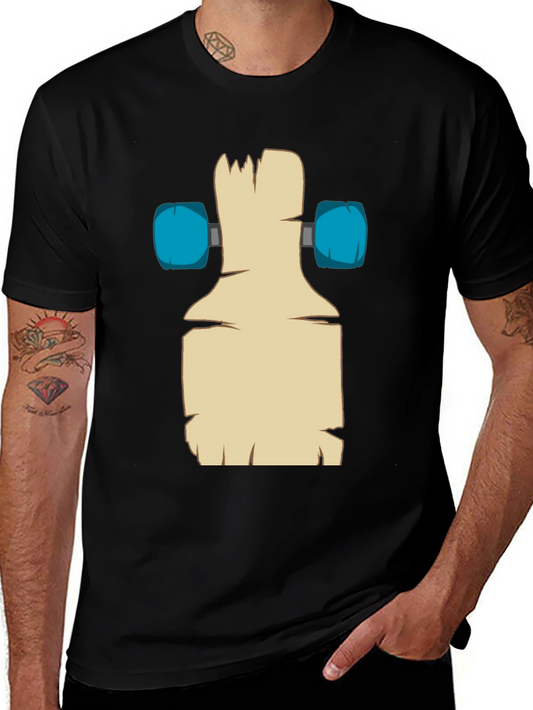 Skateboard Deck Graphic Black Tee