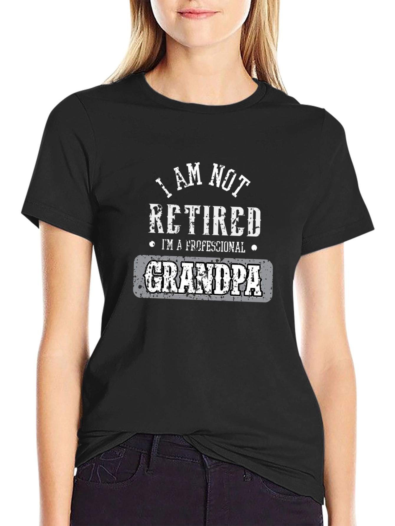 Professional Grandpa Graphic Tee - Black
