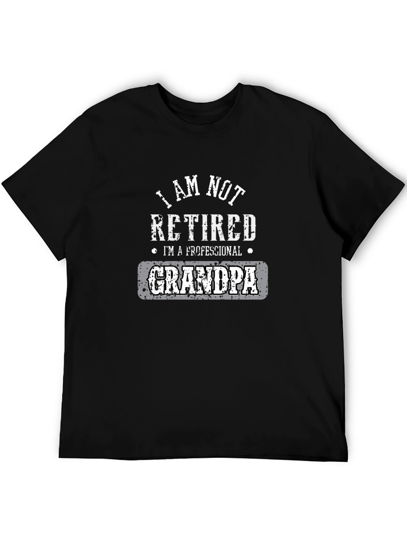 Professional Grandpa Graphic Tee - Black