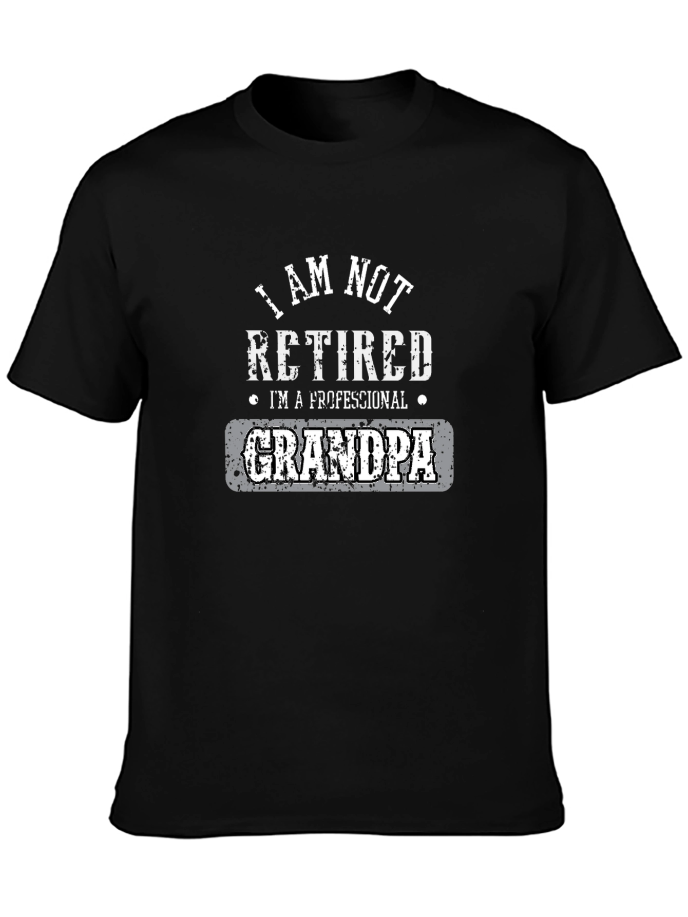 Professional Grandpa Graphic Tee - Black