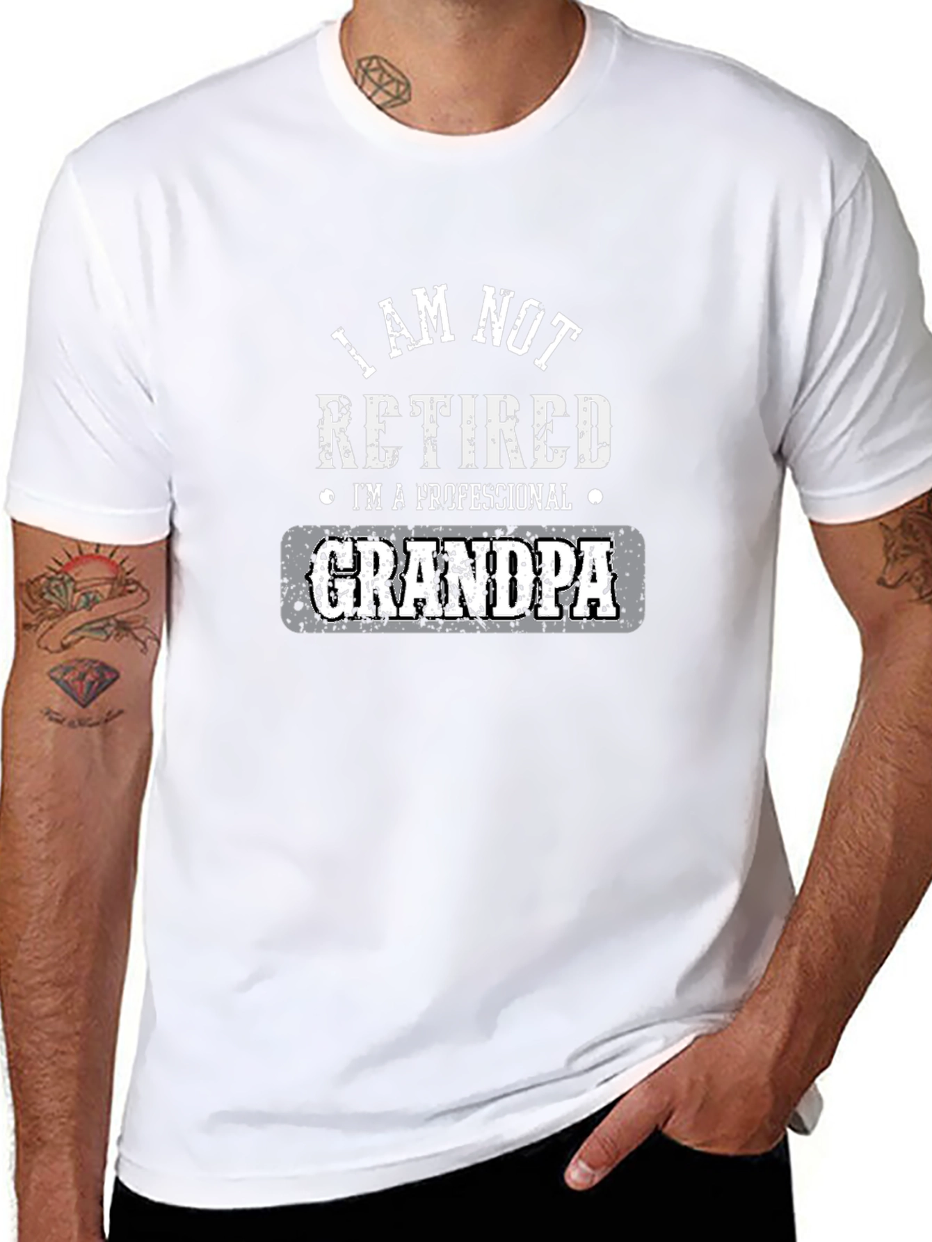 Professional Grandpa Graphic Tee - Black