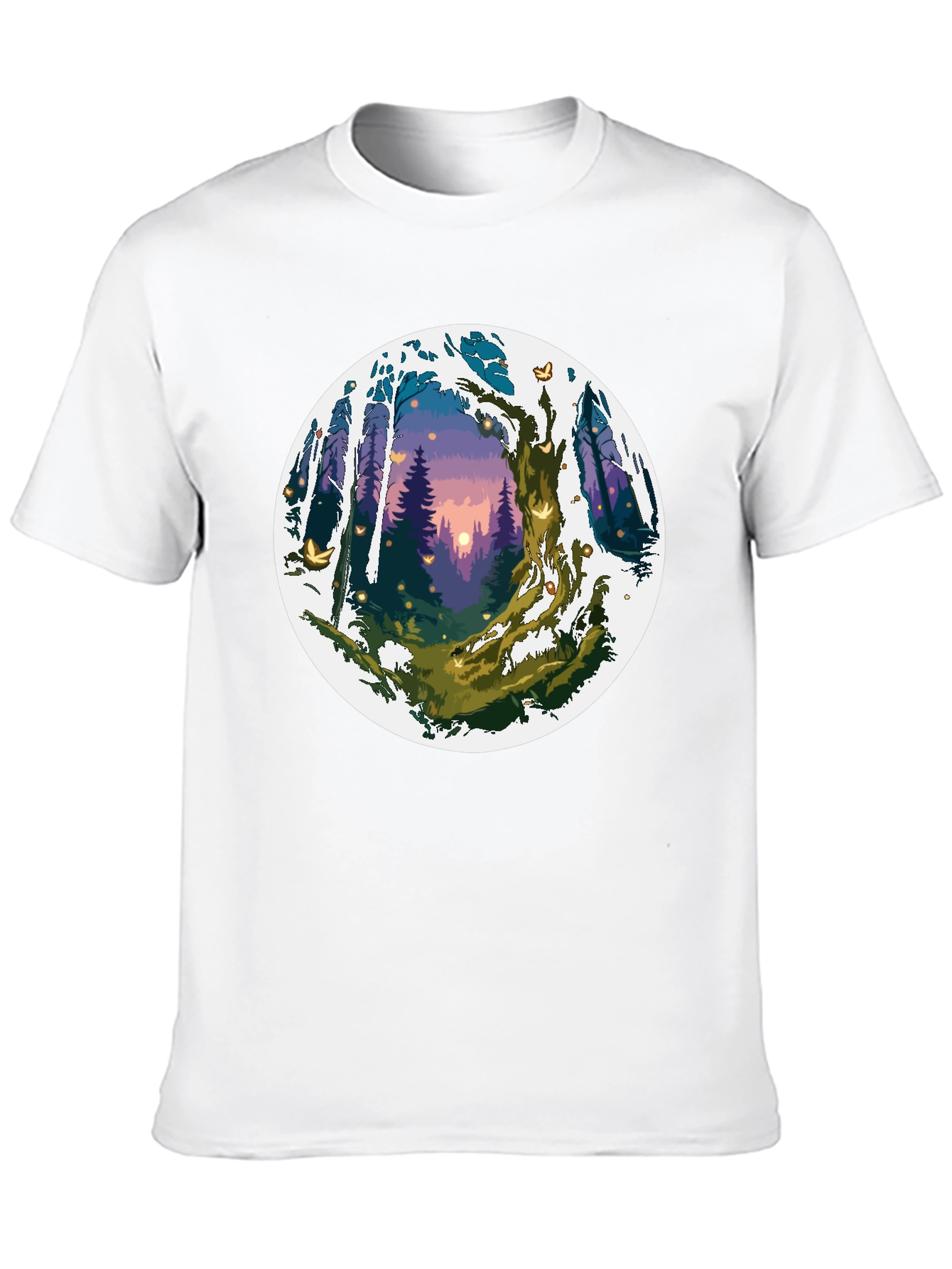 Enchanted Forest Graphic Tee - Unisex Black T-Shirt