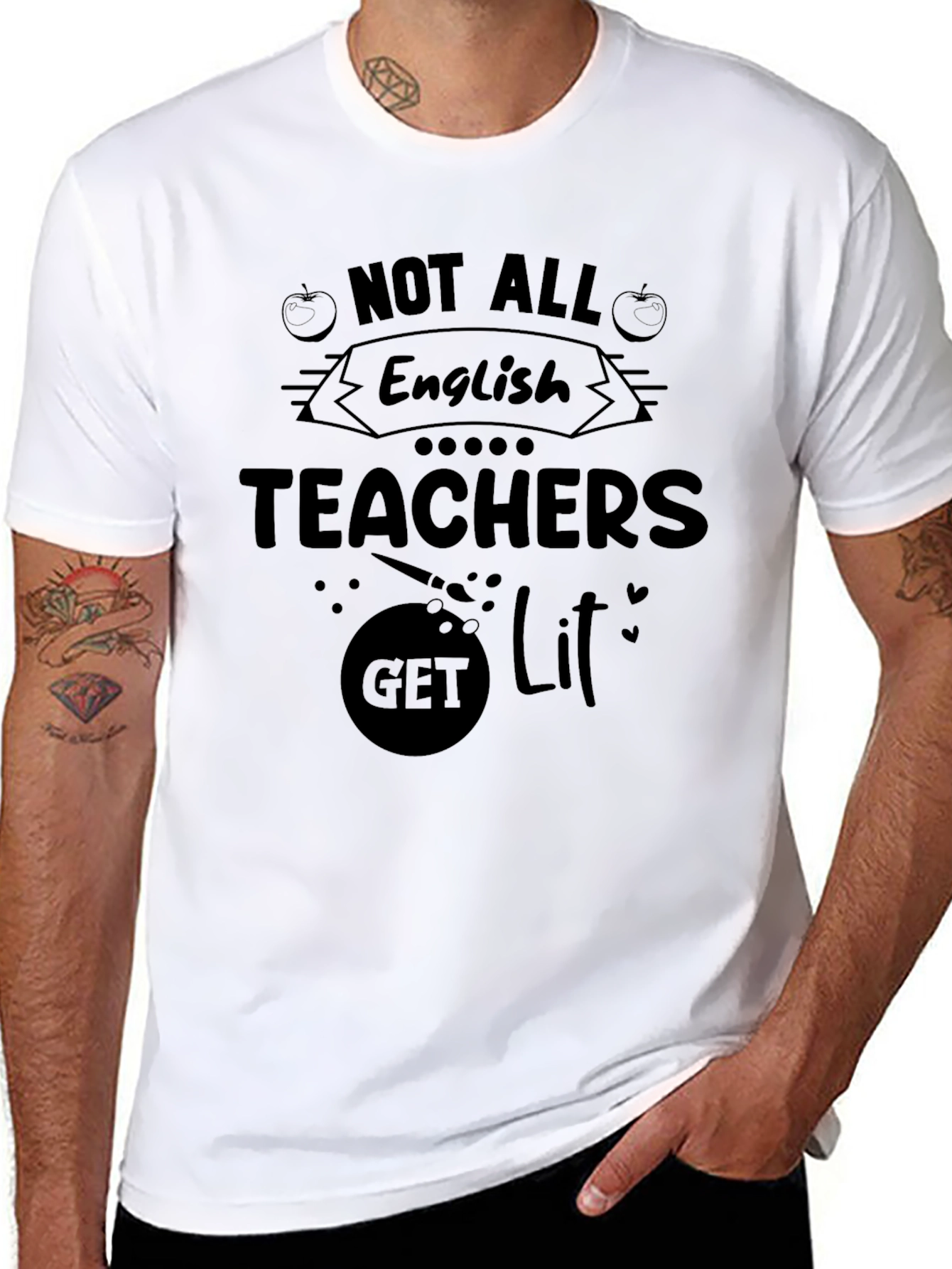 Funny English Teacher T-Shirt - Get Lit