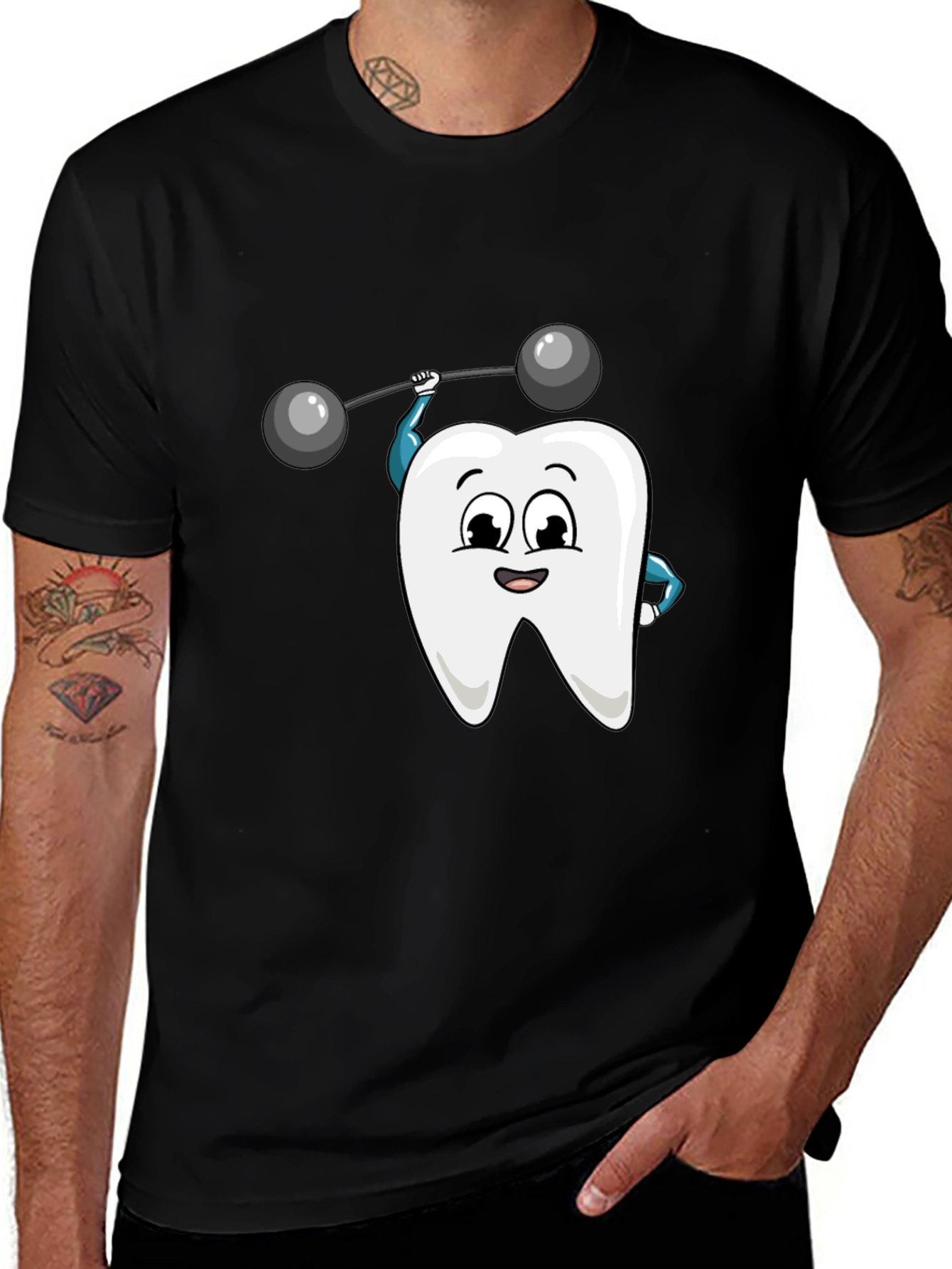 Funny Dental Health Black T-Shirt