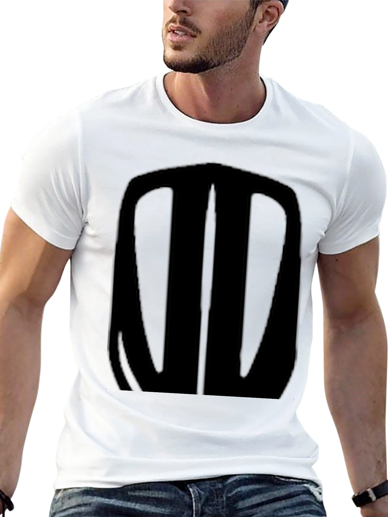 Bold Graphic Tee - Black Stylish Casual Comfort