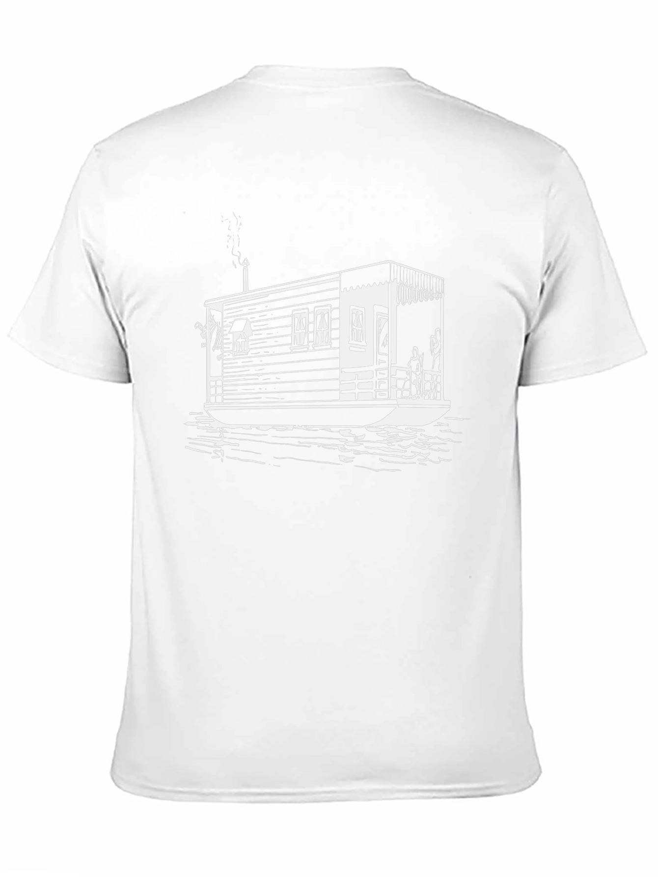 Black Houseboat T-Shirt - Nautical Style