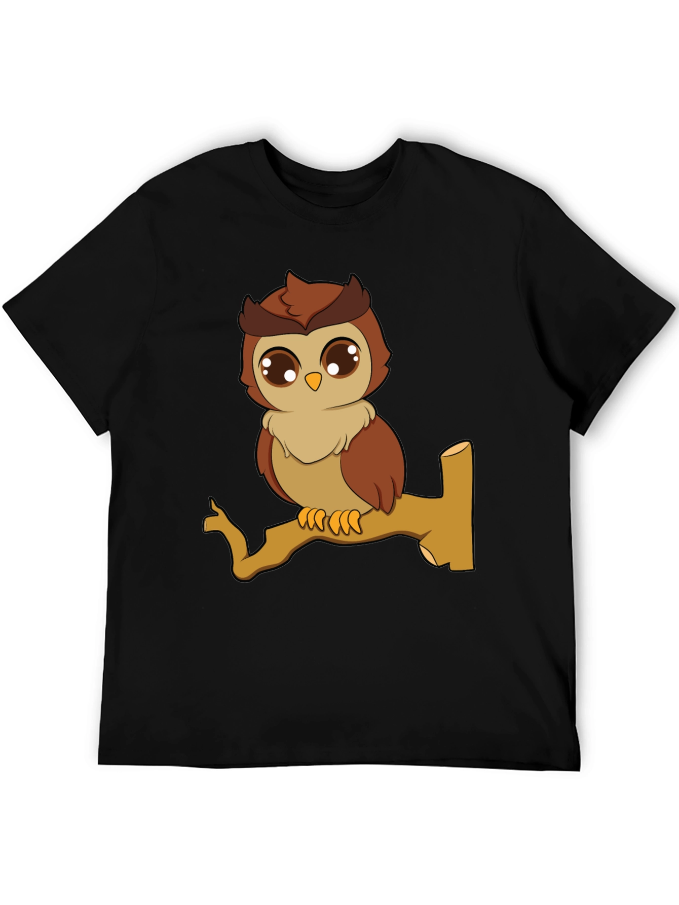 Owl Graphic Tee - Cute Cartoon Bird T-Shirt