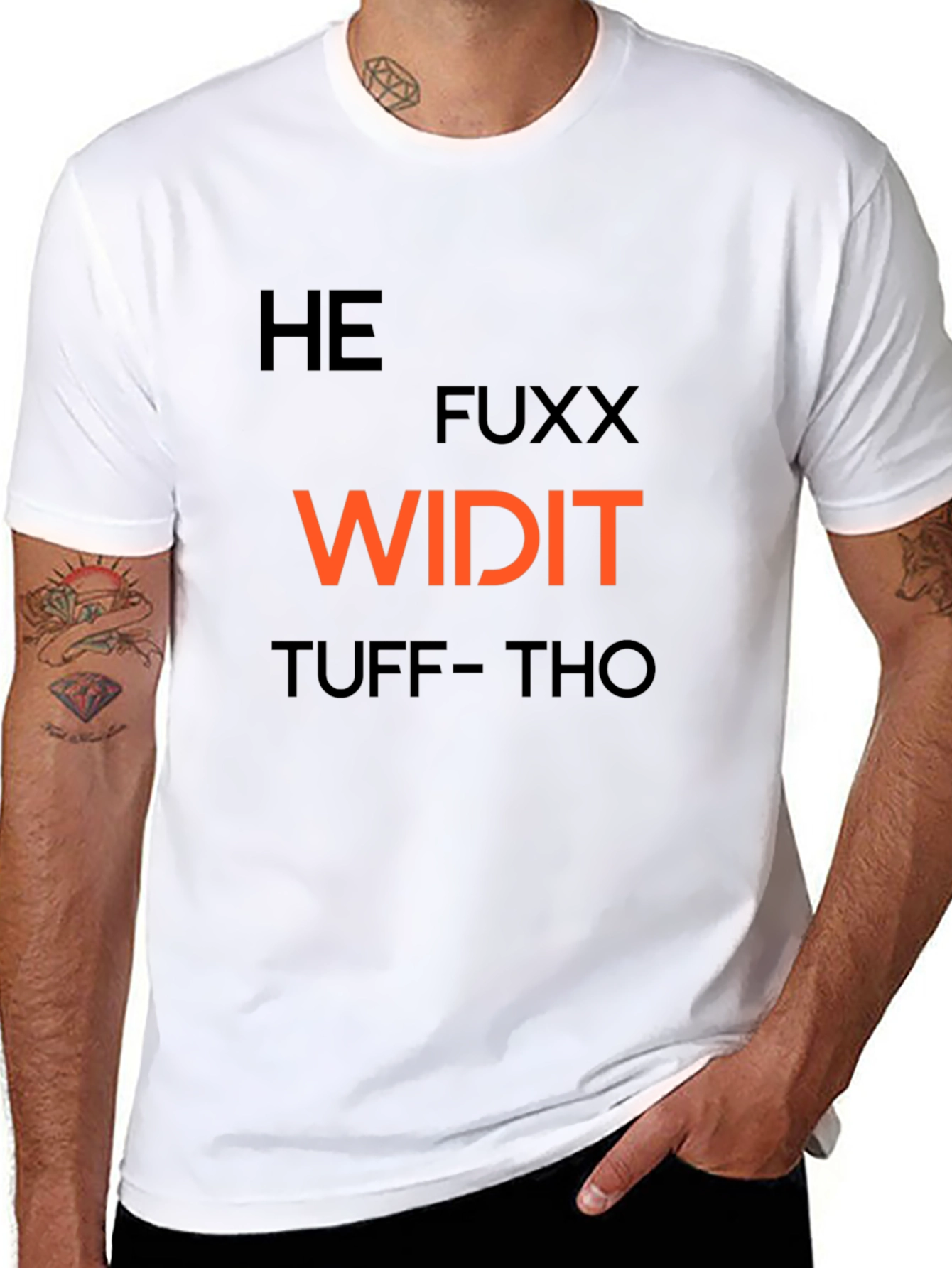 Edgy Graphic Print Mens T-Shirt