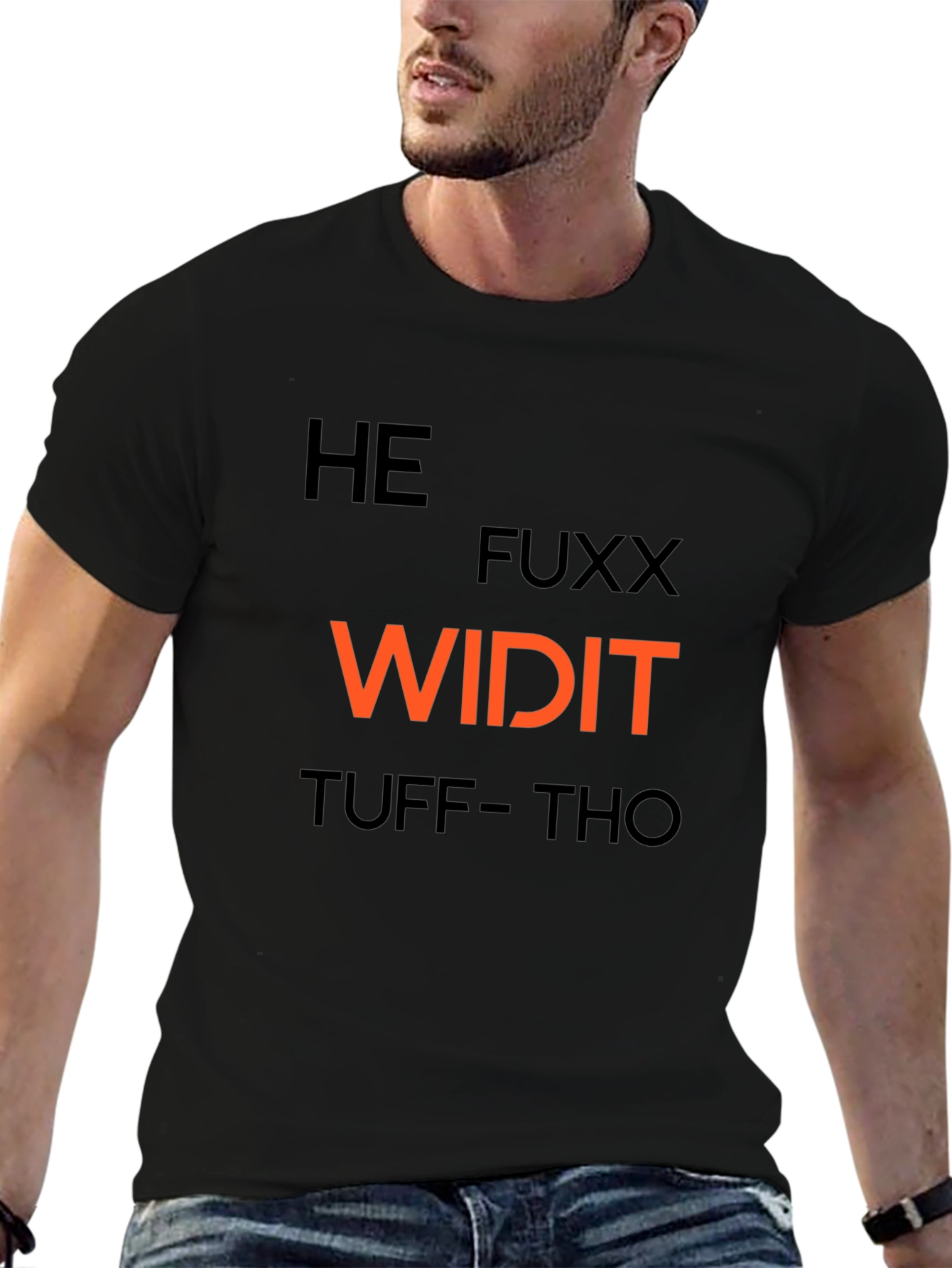 Edgy Graphic Print Mens T-Shirt