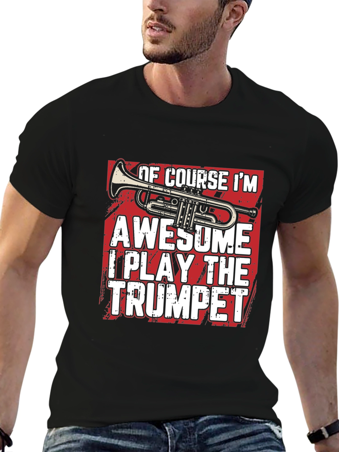 Awesome Trumpet Player Graphic T-Shirt