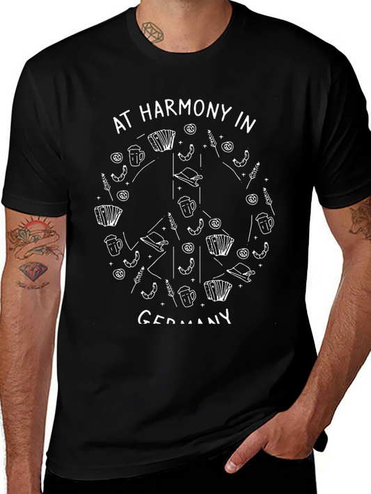 Oktoberfest Peace Sign T-Shirt - At Harmony In Germany