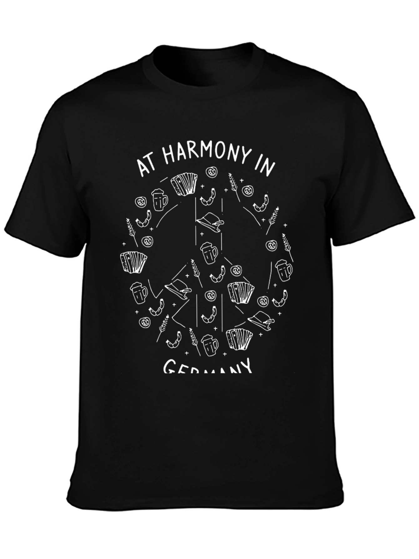 Oktoberfest Peace Sign T-Shirt - At Harmony In Germany