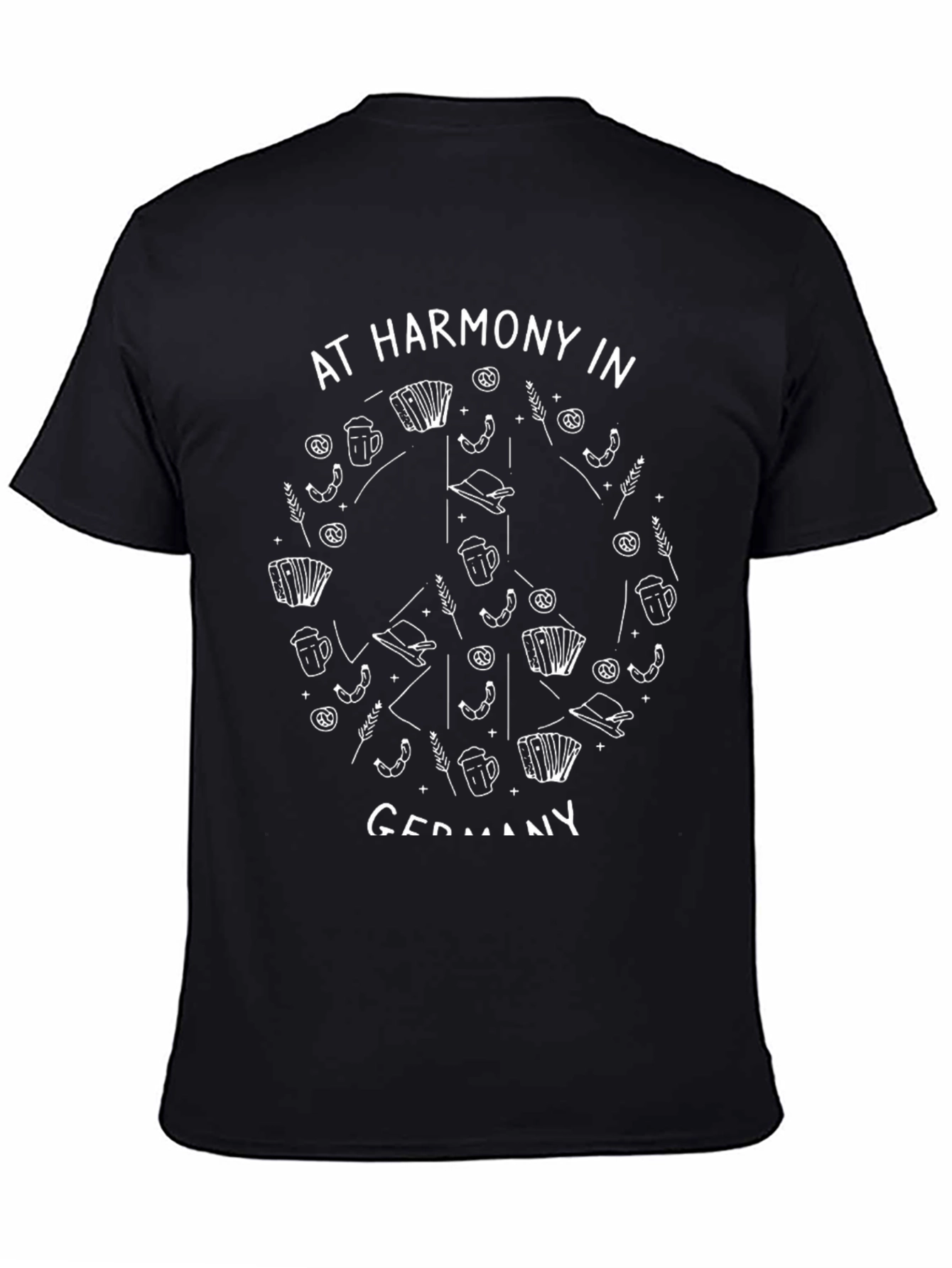 Oktoberfest Peace Sign T-Shirt - At Harmony In Germany