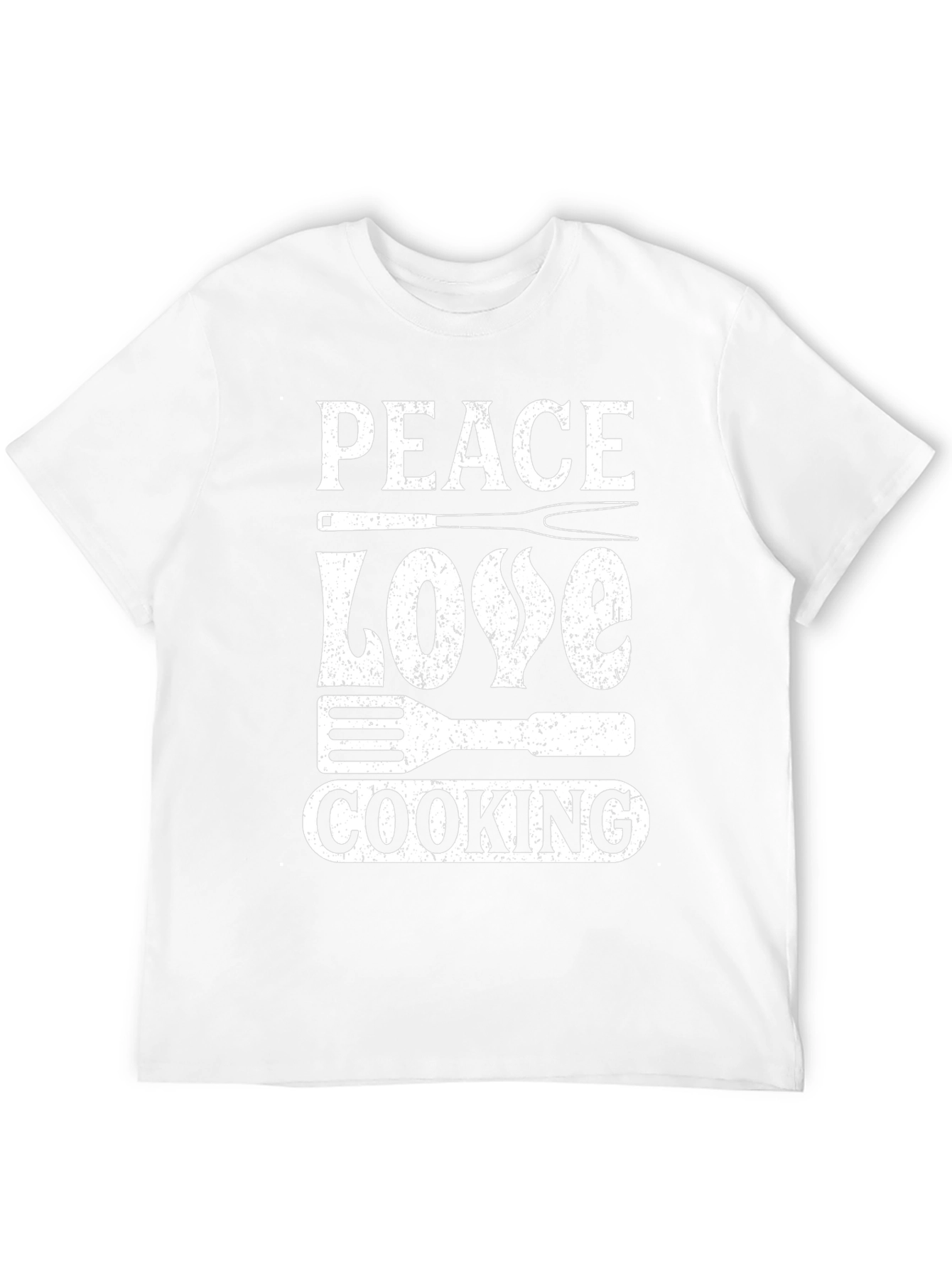Peace Love Cooking Graphic T-Shirt