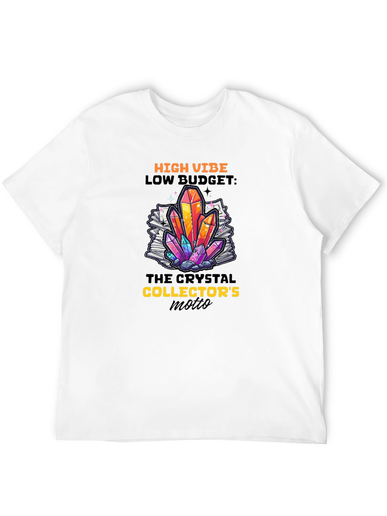 High Vibe Crystal Collector Black T-Shirt