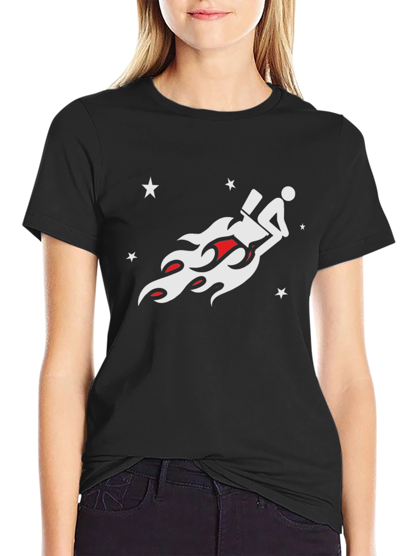 Toilet Rocket Black T-Shirt
