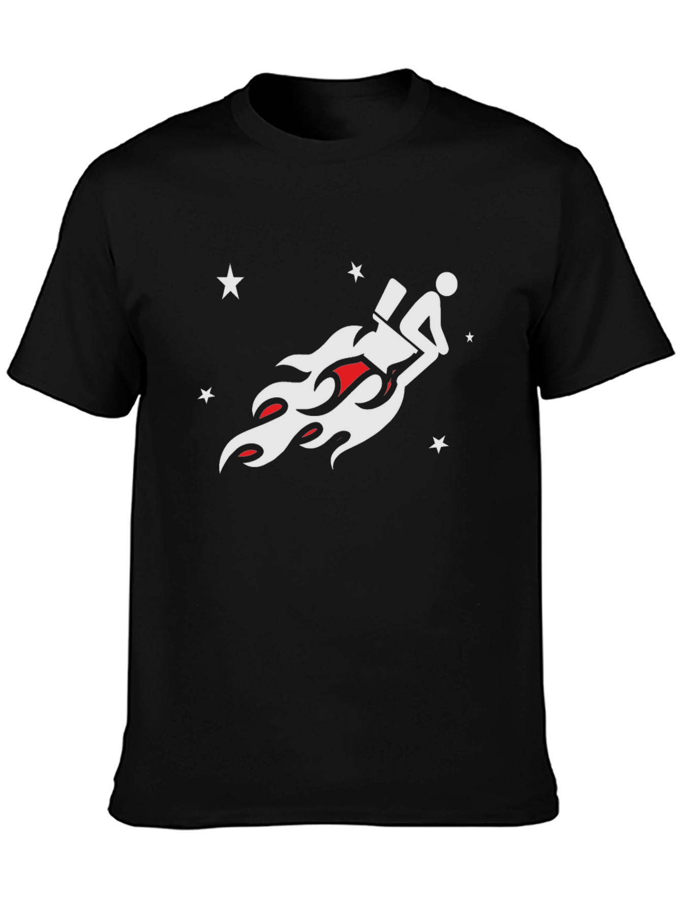 Toilet Rocket Black T-Shirt