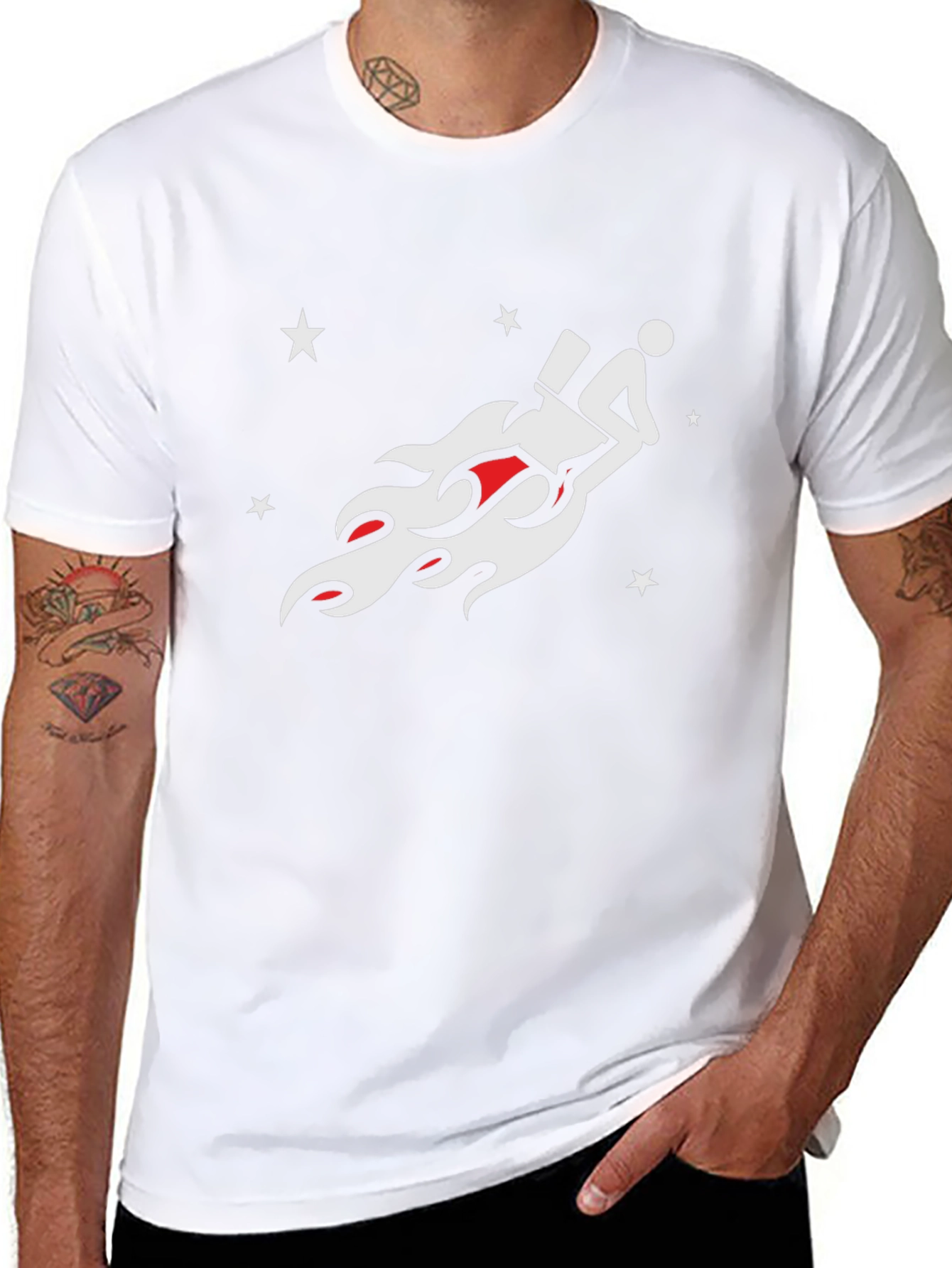 Toilet Rocket Black T-Shirt