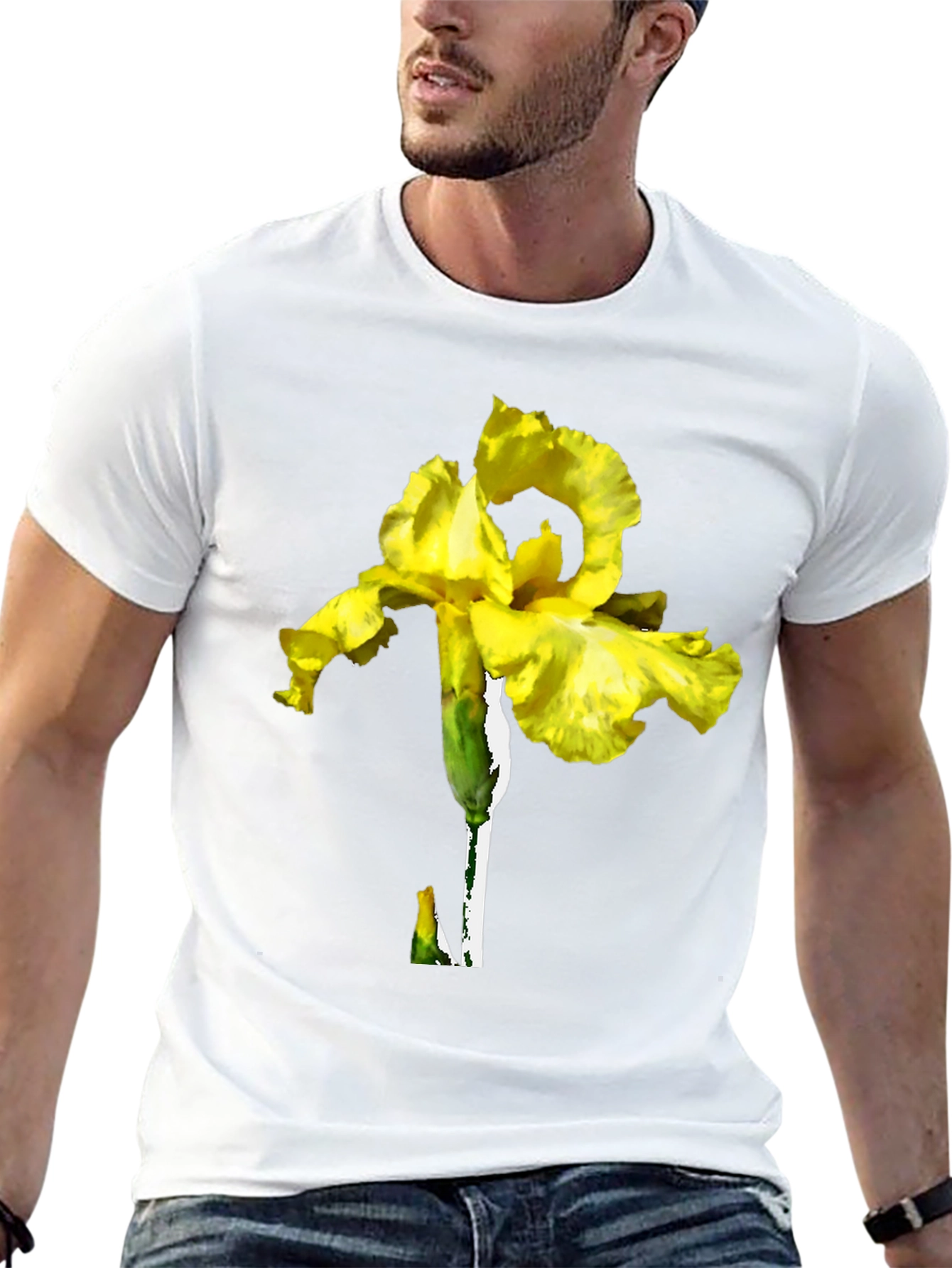 Yellow Iris Graphic T-Shirt