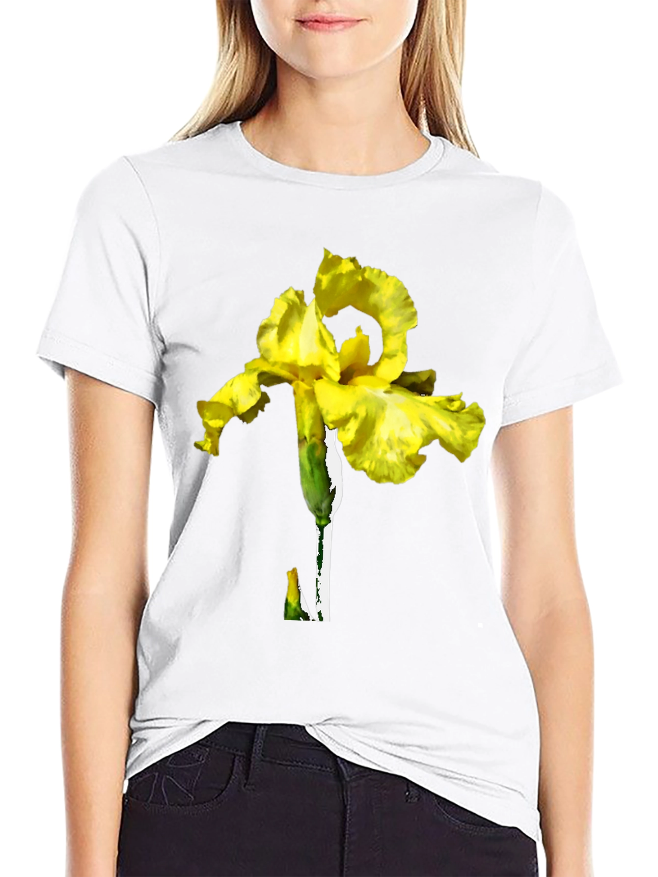 Yellow Iris Graphic T-Shirt