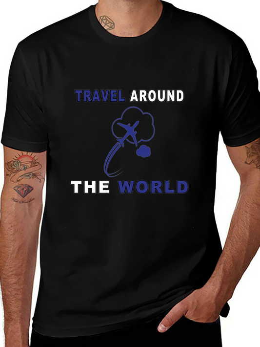 Travel Around the World Graphic T-Shirt