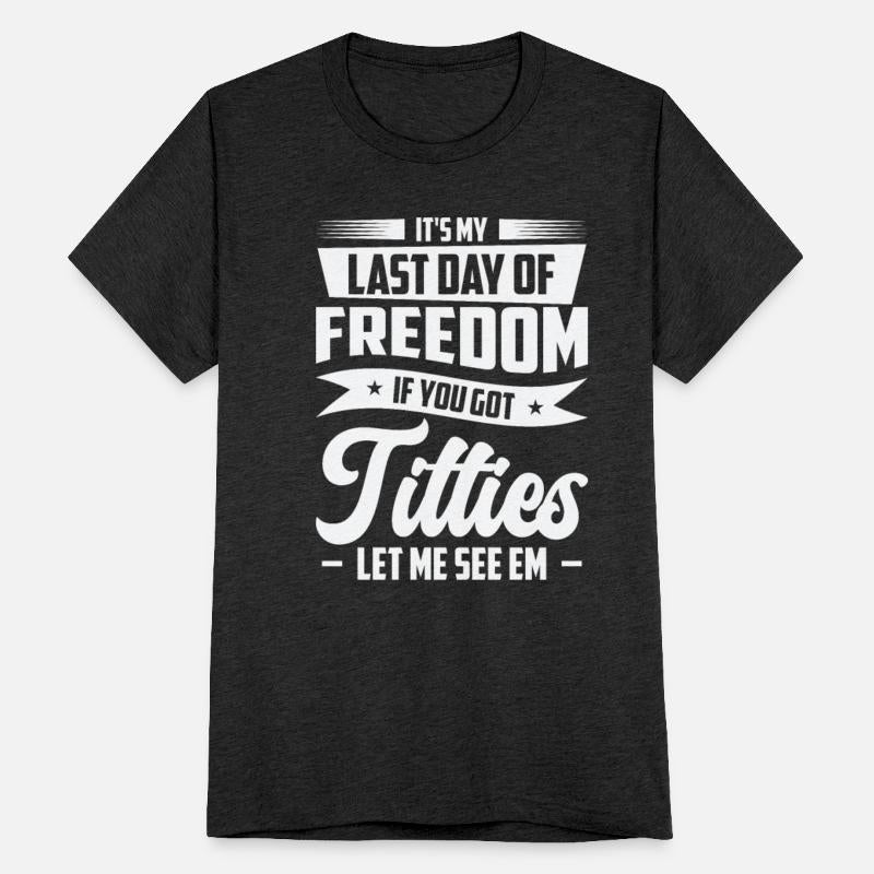 Bachelor Drinking Freedom Titties Bachelor Party