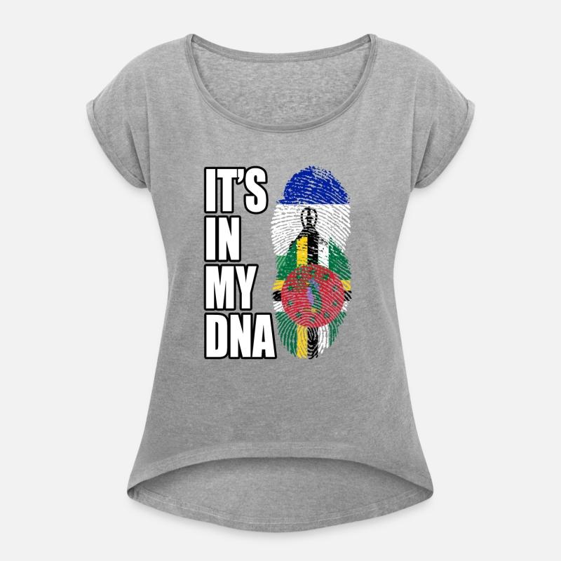 Basotho And Dominica Mix Heritage DNA Flag