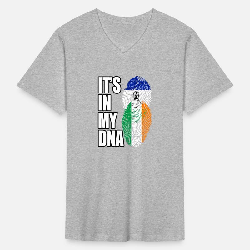 Basotho And Irish Mix Heritage DNA Flag