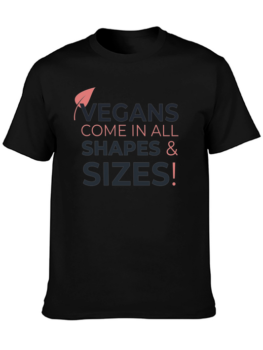 Vegan All Shapes & Sizes Graphic Tee - Unisex