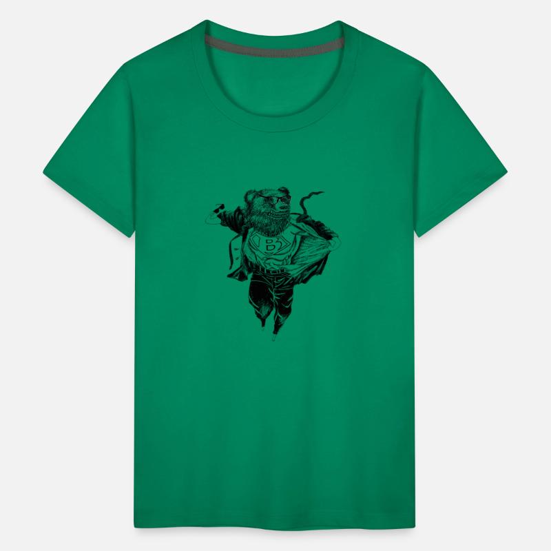 Bear, Grizzly, black, Super Hero! Parody Fun art!