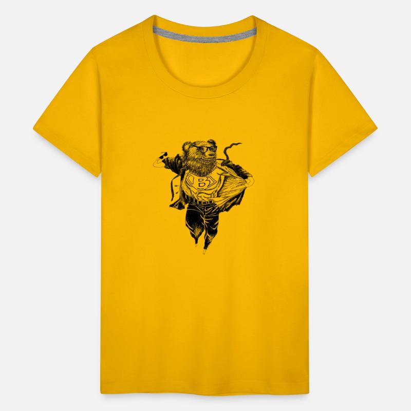 Bear, Grizzly, black, Super Hero! Parody Fun art!